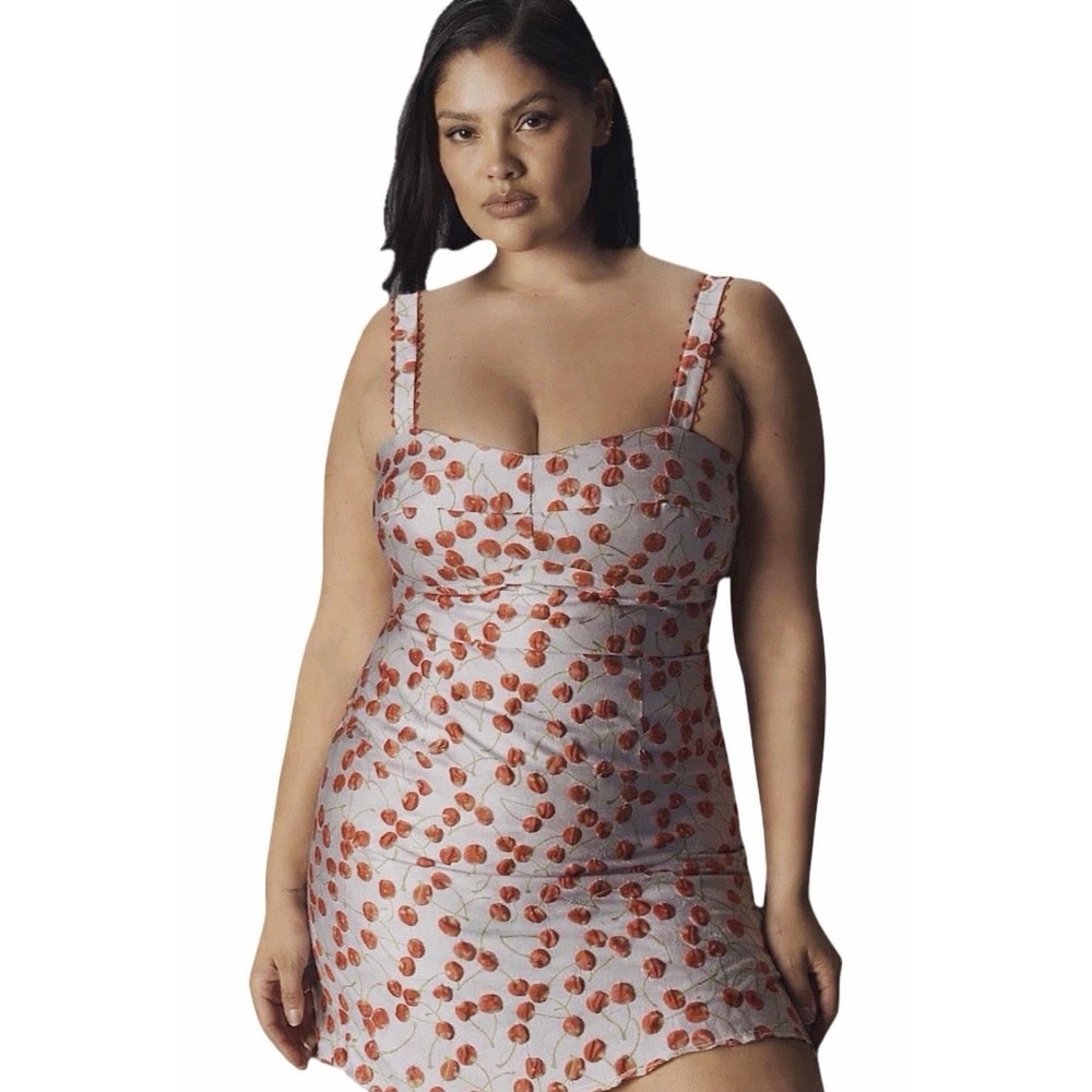 Anthropologie Hutch Diana Cherry Print Mini Spring Wedding Dress Guest